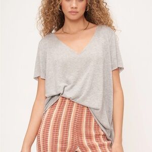 Pack of 4 slub knit V-neck tees. Project Social T from Urban Outfitters. Size XS